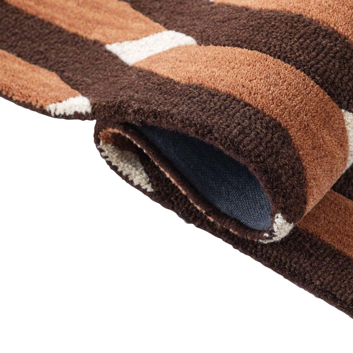 Obeetee Retro Hand Tufted Wool Area Rug, Allure Rust,  5 ft. x 8 ft