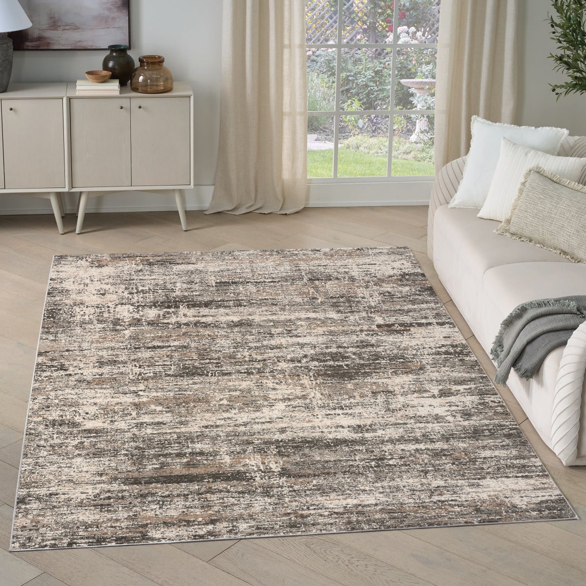 Nourison Arctic Area Rug Collection, McKinley - 6'6" x 9'2"