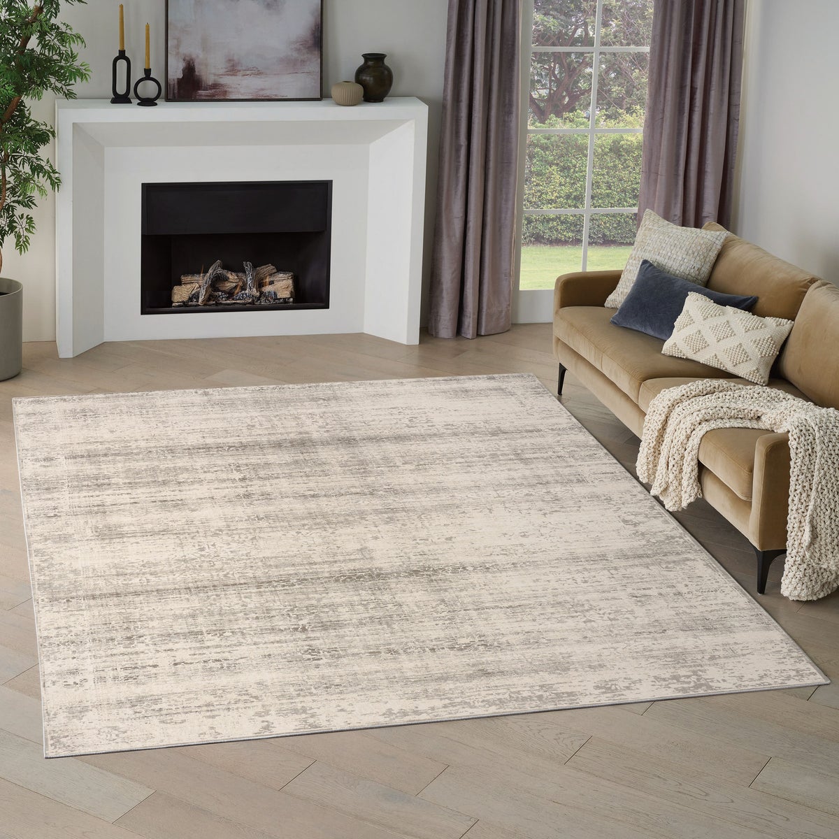 Nourison Arctic Area Rug Collection, Zaria, 7 ft. 10 in. x 10 ft.