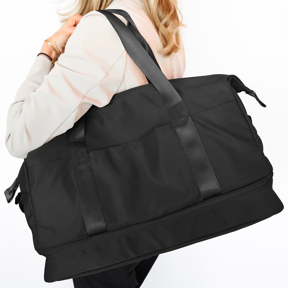 MYTAGALONGS Toronto Duffle Bag with Trolley Pass