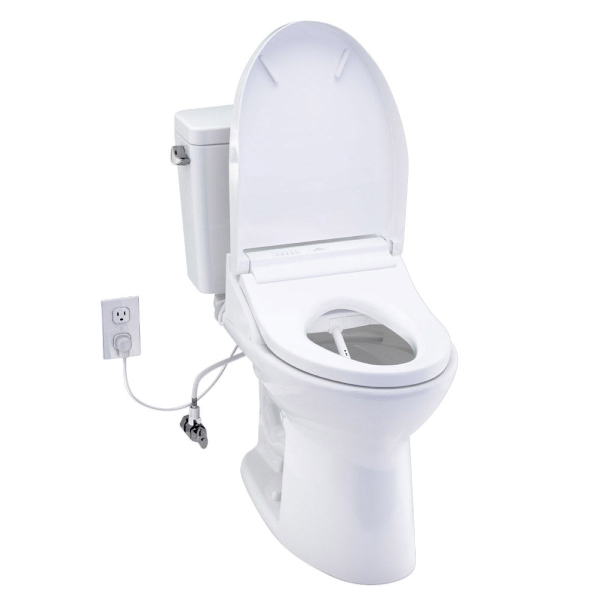 NEW - TOTO Drake 2-piece Elongated Toilet with C5 Washlet Bidet Seat