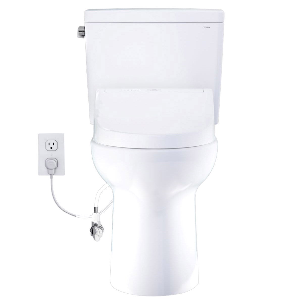 NEW - TOTO Drake 2-piece Elongated Toilet with C5 Washlet Bidet Seat