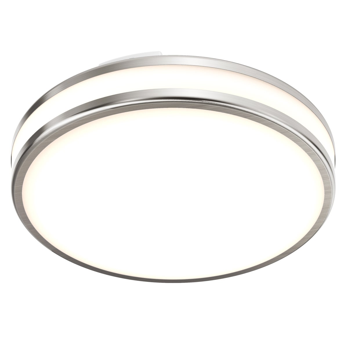 Artika Hemisphere 15” LED Flush Mount Light Fixture, Brushed Nickel