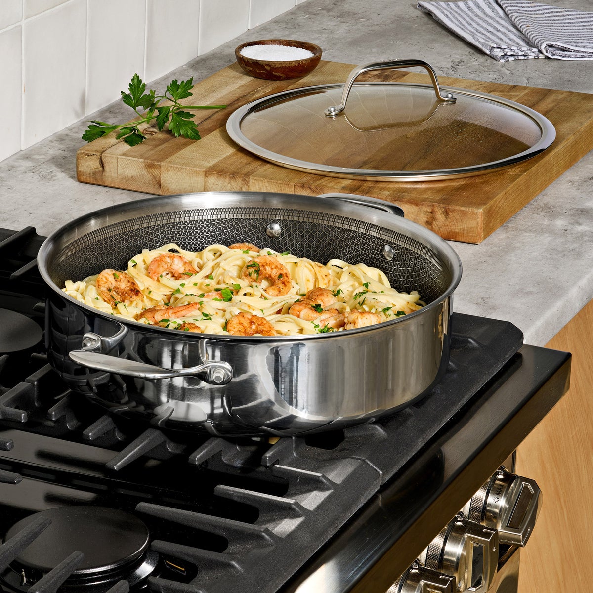 T-fal Hybrid Mesh Stainless Steel 6-quart Universal Pan