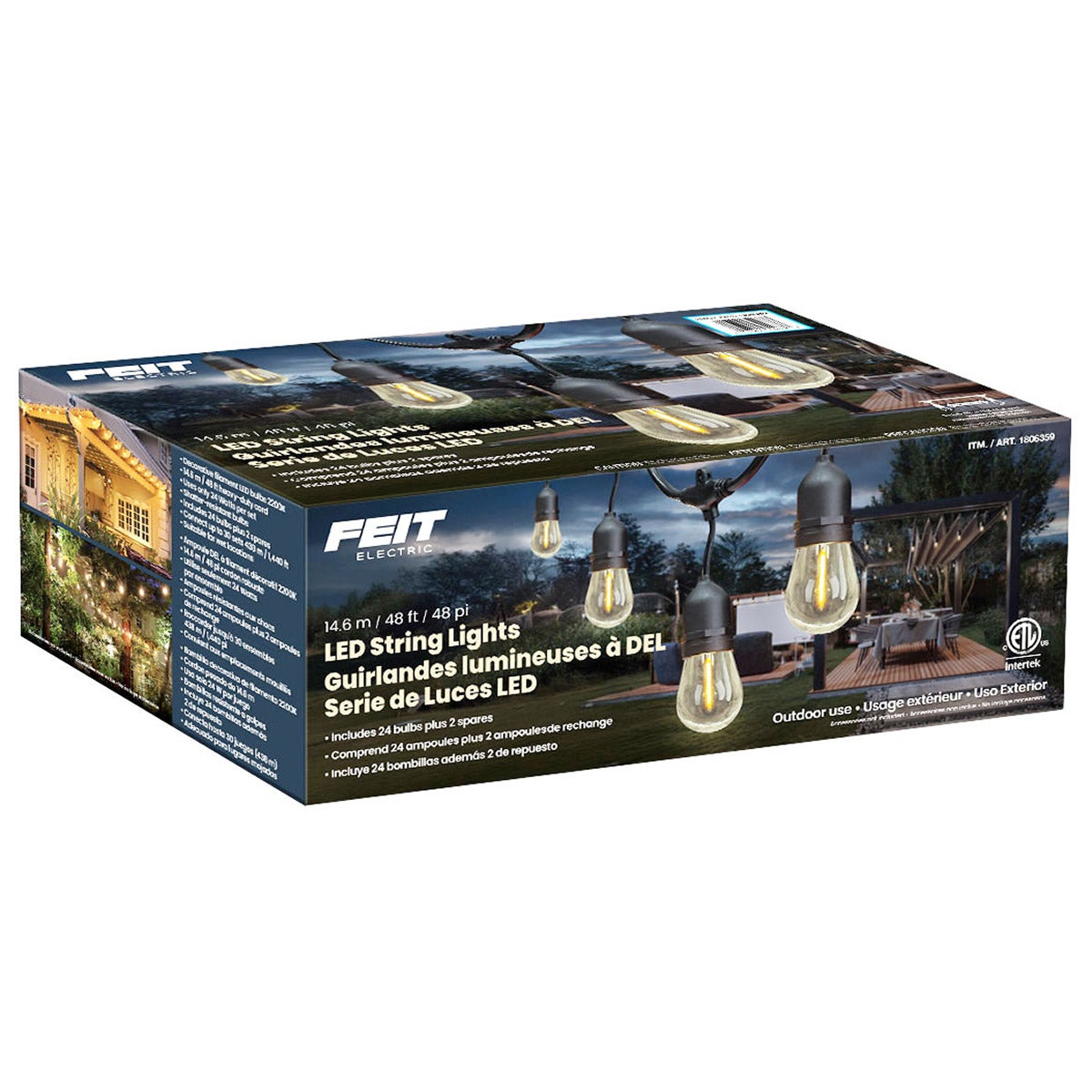NEW - Feit 48' LED String Light