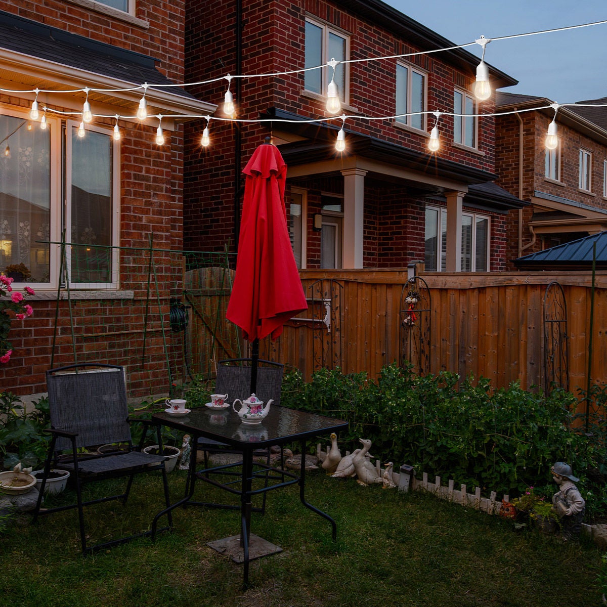 NEW - White Feit 48' LED String Light