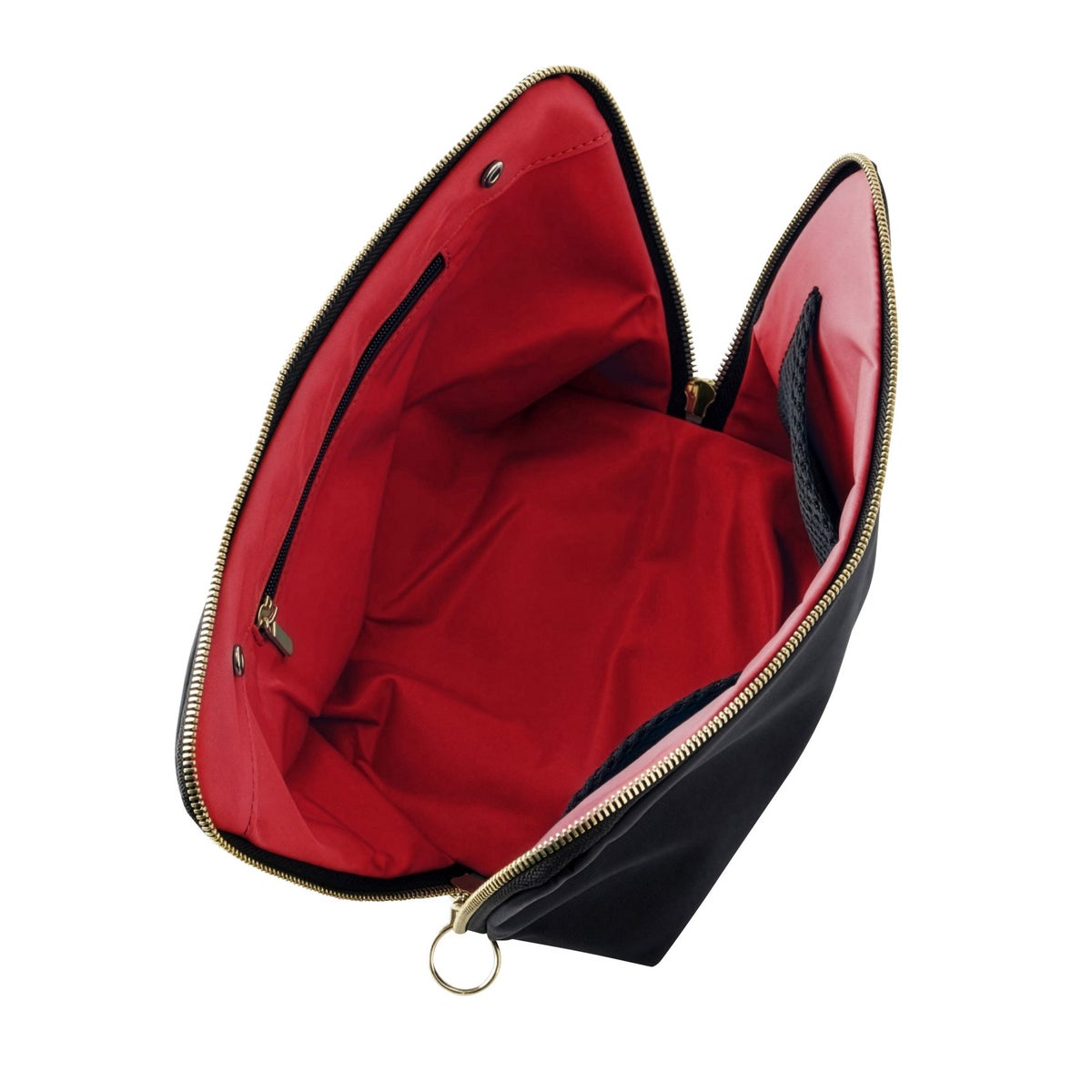 KUSSHI Signature Makeup Bag with Snap-in Brush Organizer