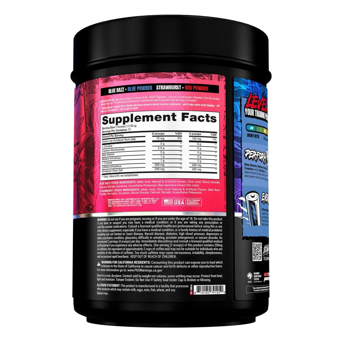 NEW - Mr. Hyde Signature Pre-Workout Multi-flavor with Creatine