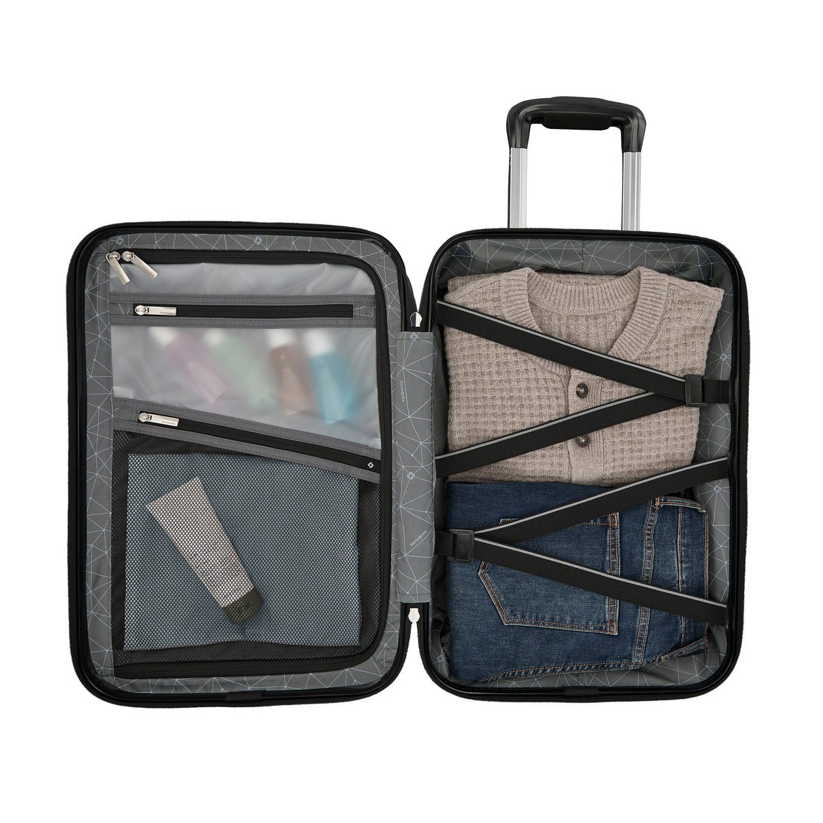 NEW- Samsonite Precision DLX 2-piece Hardside Expandable Spinner Luggage Set
