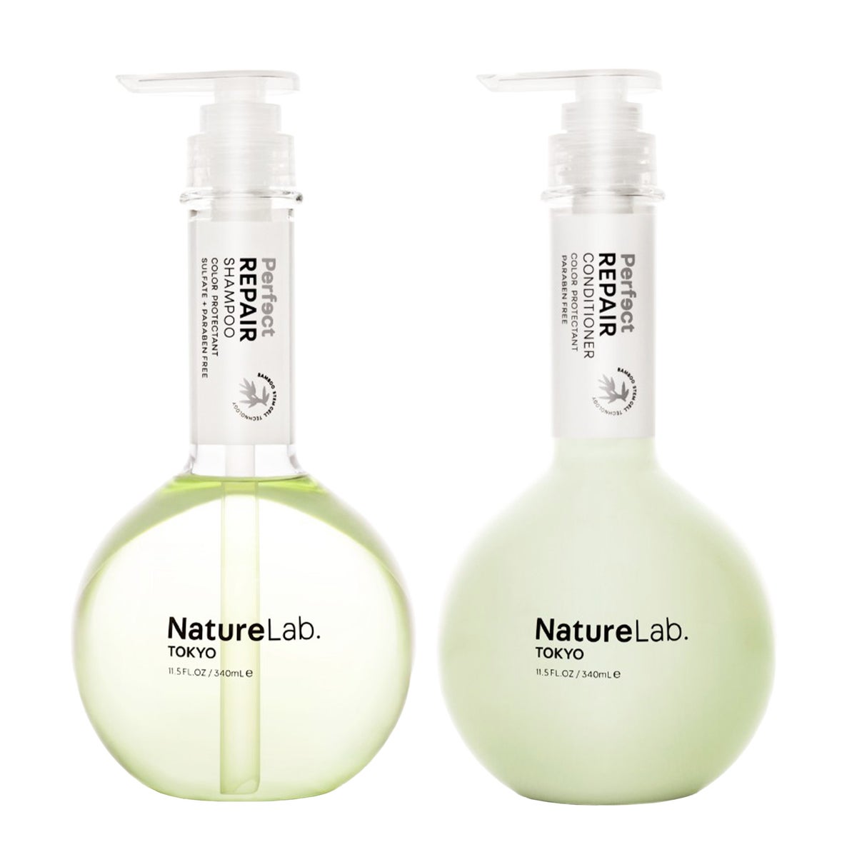 NEW - NatureLab TOKYO Perfect Repair Shampoo and Conditioner Set, 11.5 fl oz