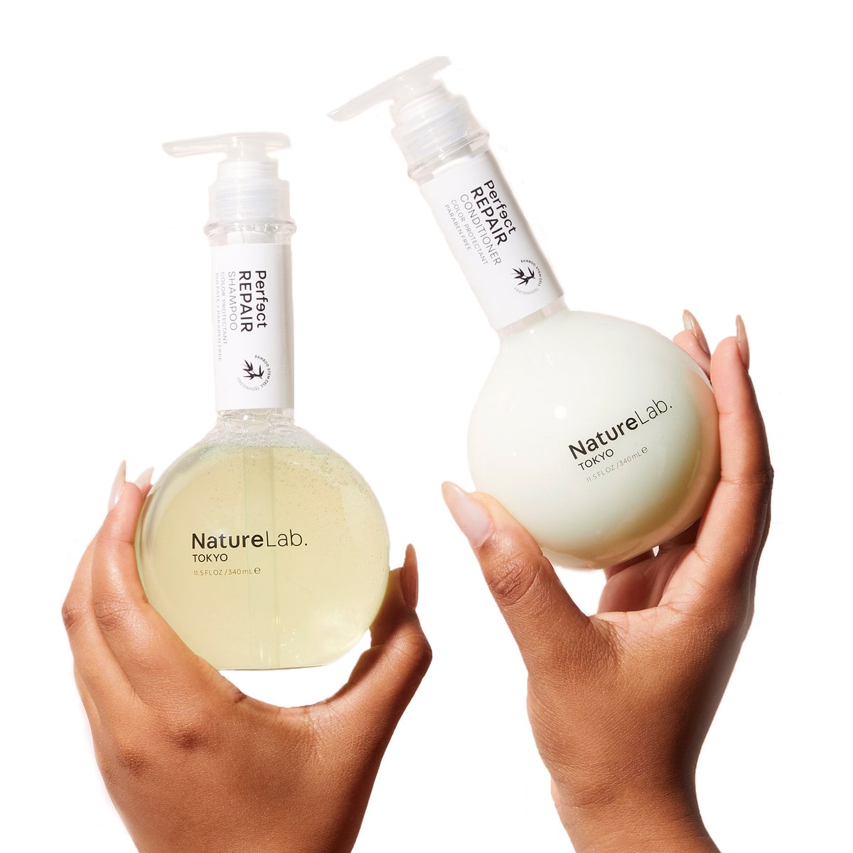 NEW - NatureLab TOKYO Perfect Repair Shampoo and Conditioner Set, 11.5 fl oz