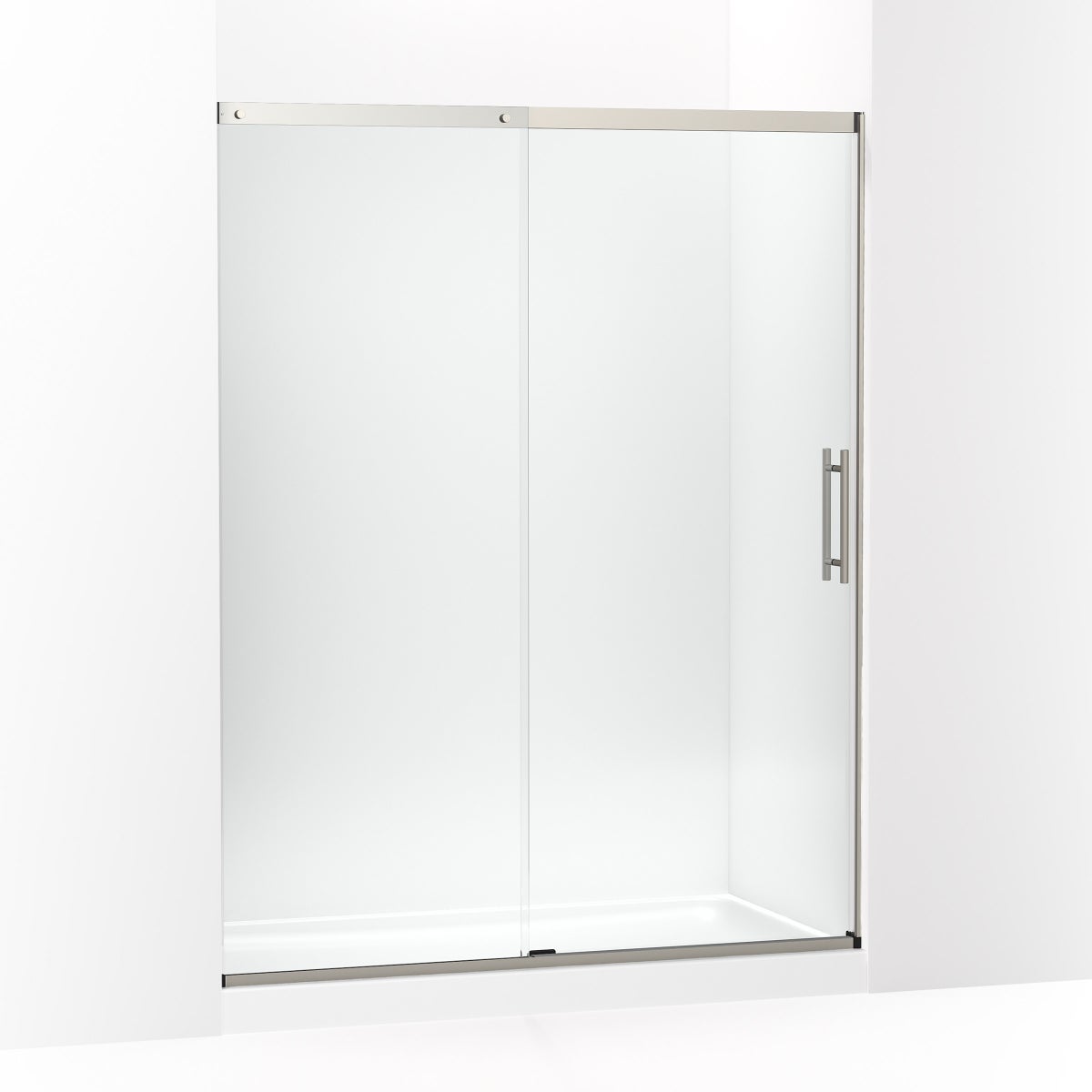 NEW Kohler Prone 76" x 60" Brushed Nickel Sliding Shower Door