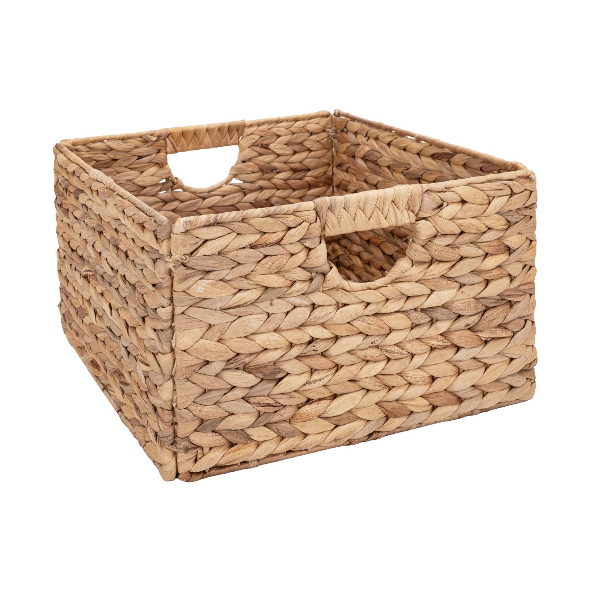 Seville Classics Water Hyacinth Storage Basket, 4-pack