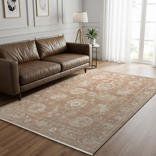 Berkshire Area Rug Collection, Lazare Terracotta, Rug Size: 6 ft. 6 in. x 9 ft.