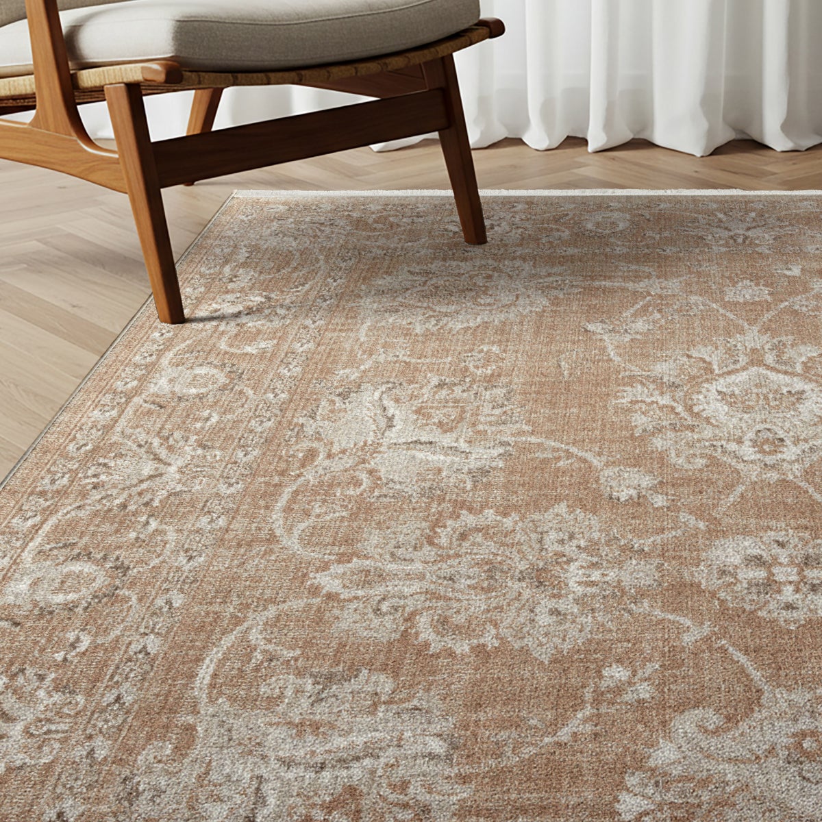 Berkshire Area Rug Collection, Lazare Terracotta, Rug Size: 6 ft. 6 in. x 9 ft.