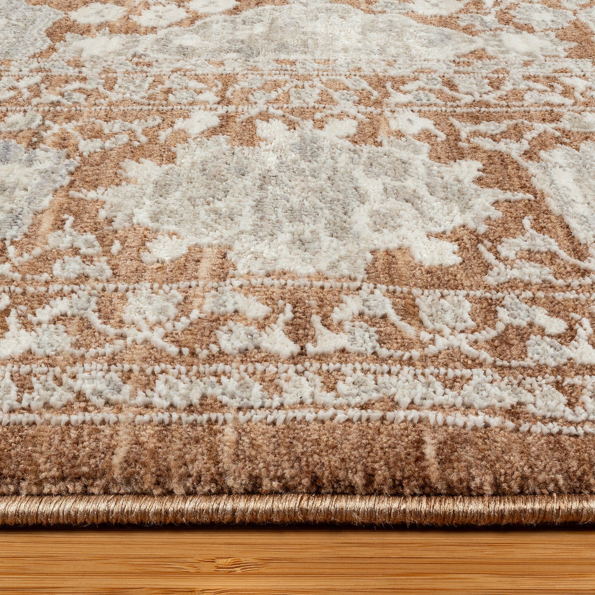 Prima Area Rug Collection, Eta Rust, Rug Size: 5 ft. 3 in. by 7 ft.
