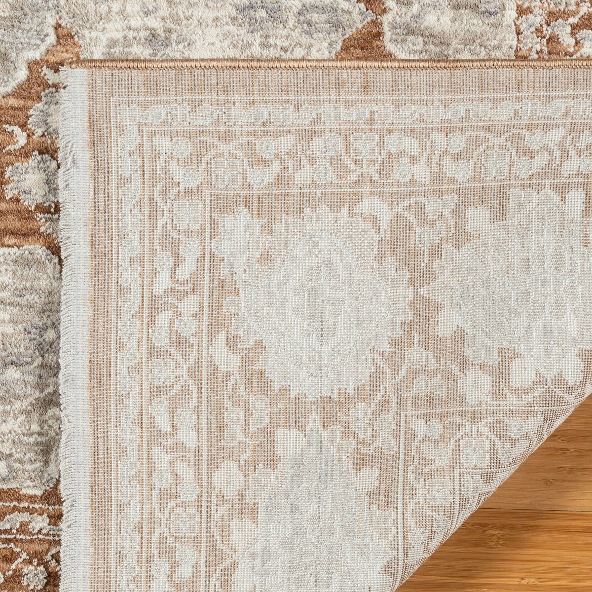 Prima Area Rug Collection, Eta Rust, Rug Size: 5 ft. 3 in. by 7 ft.