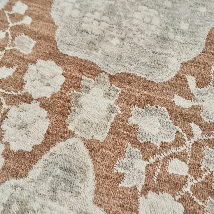 Prima Area Rug Collection, Eta Rust, Rug Size: 5 ft. 3 in. by 7 ft.