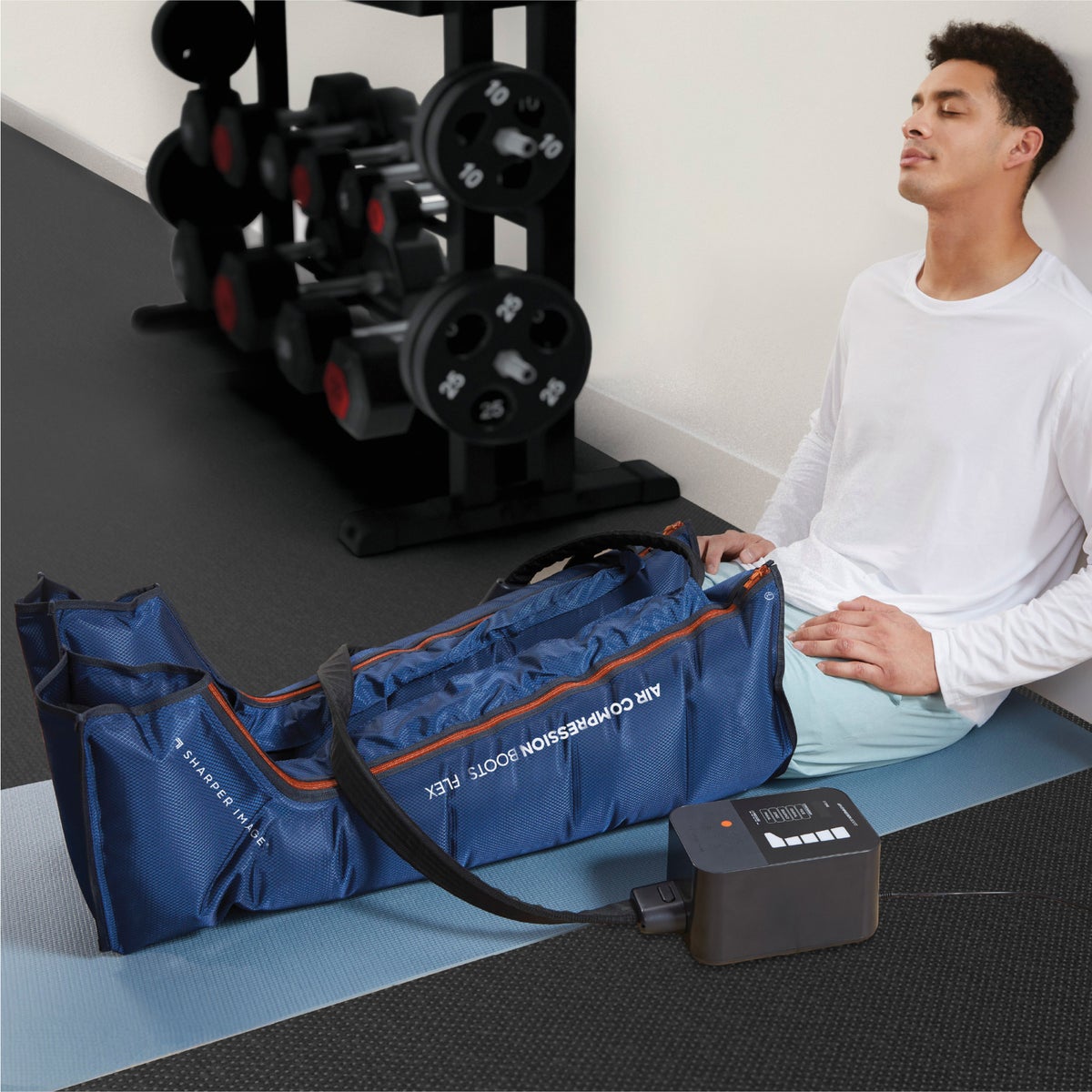 Sharper Image Air Compression Boots Flex Leg Recovery System