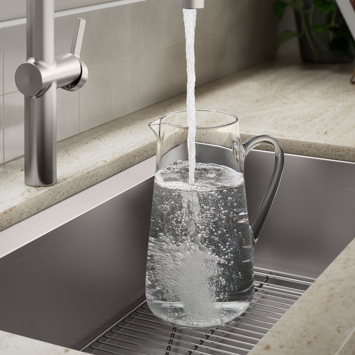 NEW  - Kohler Haku Semi-professional Kitchen Sink Faucet Stainless Steel Finish