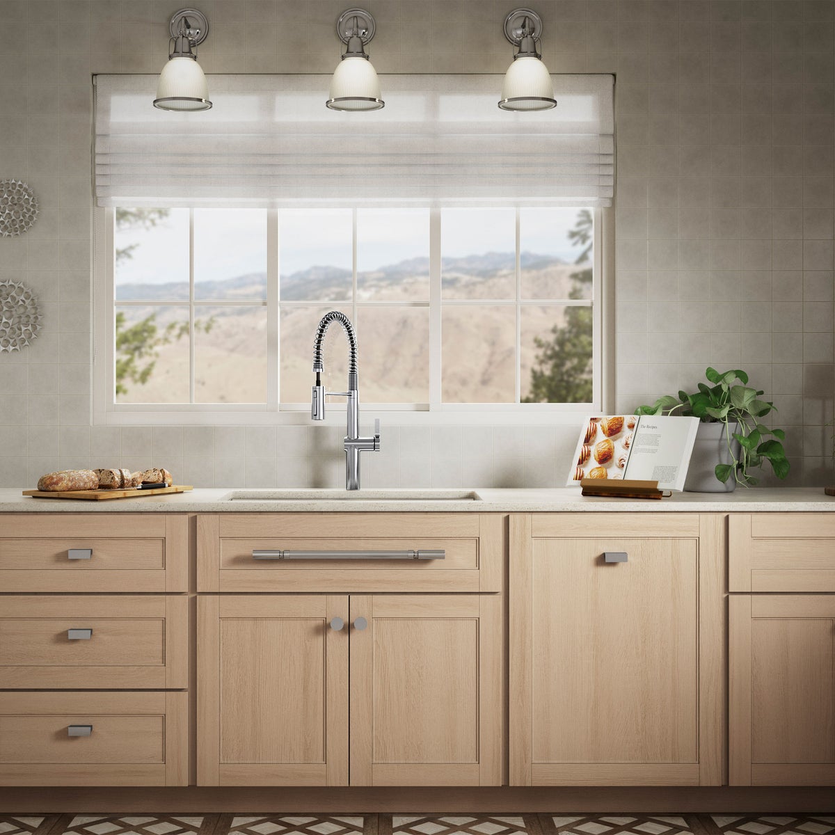 NEW - Kohler Haku Chrome Semi-professional Kitchen Sink Faucet