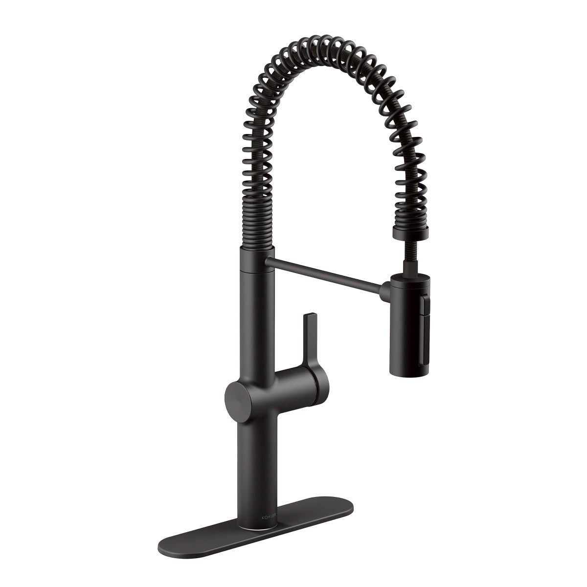 Kohler Haku Matte Black Semi-professional Kitchen Sink Faucet