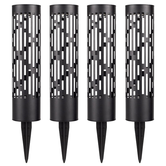 Rotating Solar Bollard Lights, 4-pack