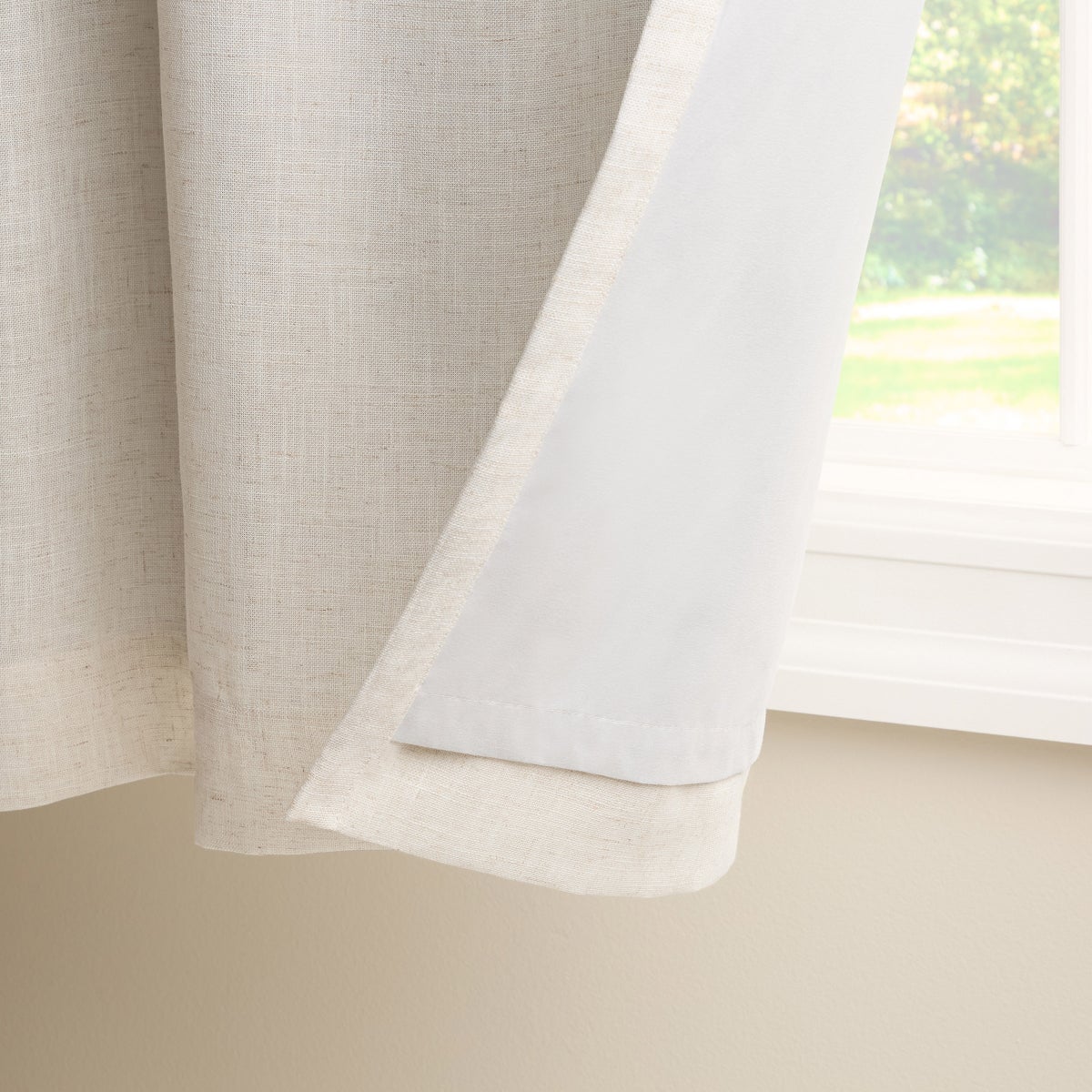 Town & Country Arlo Linen Texture Blackout Curtains, 2-pack