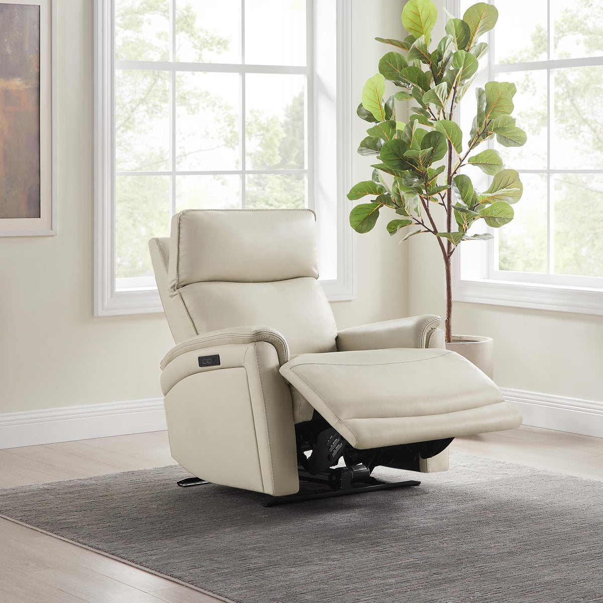 Sanders Leather Power Recliner with Power Headrest