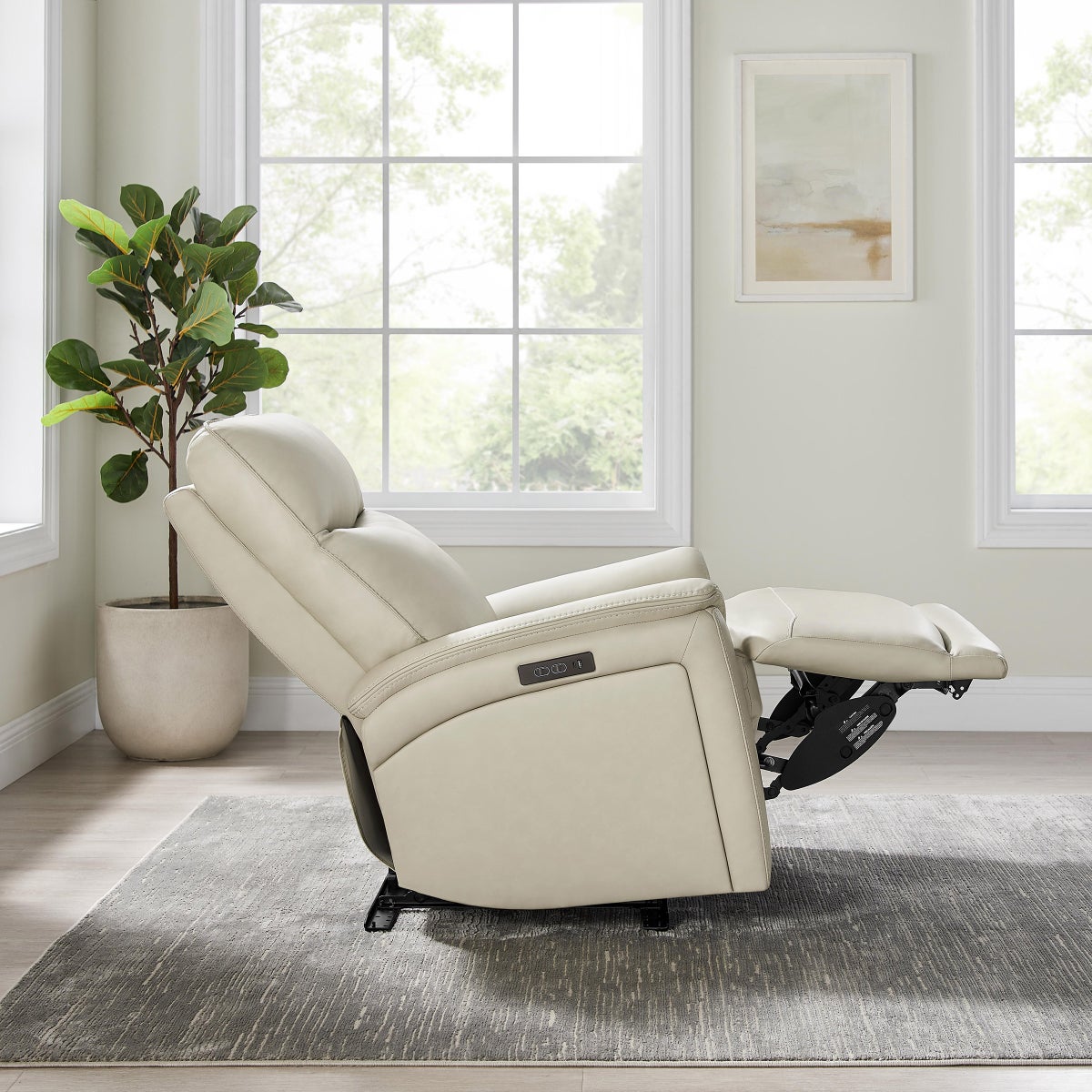 Sanders Leather Power Recliner with Power Headrest