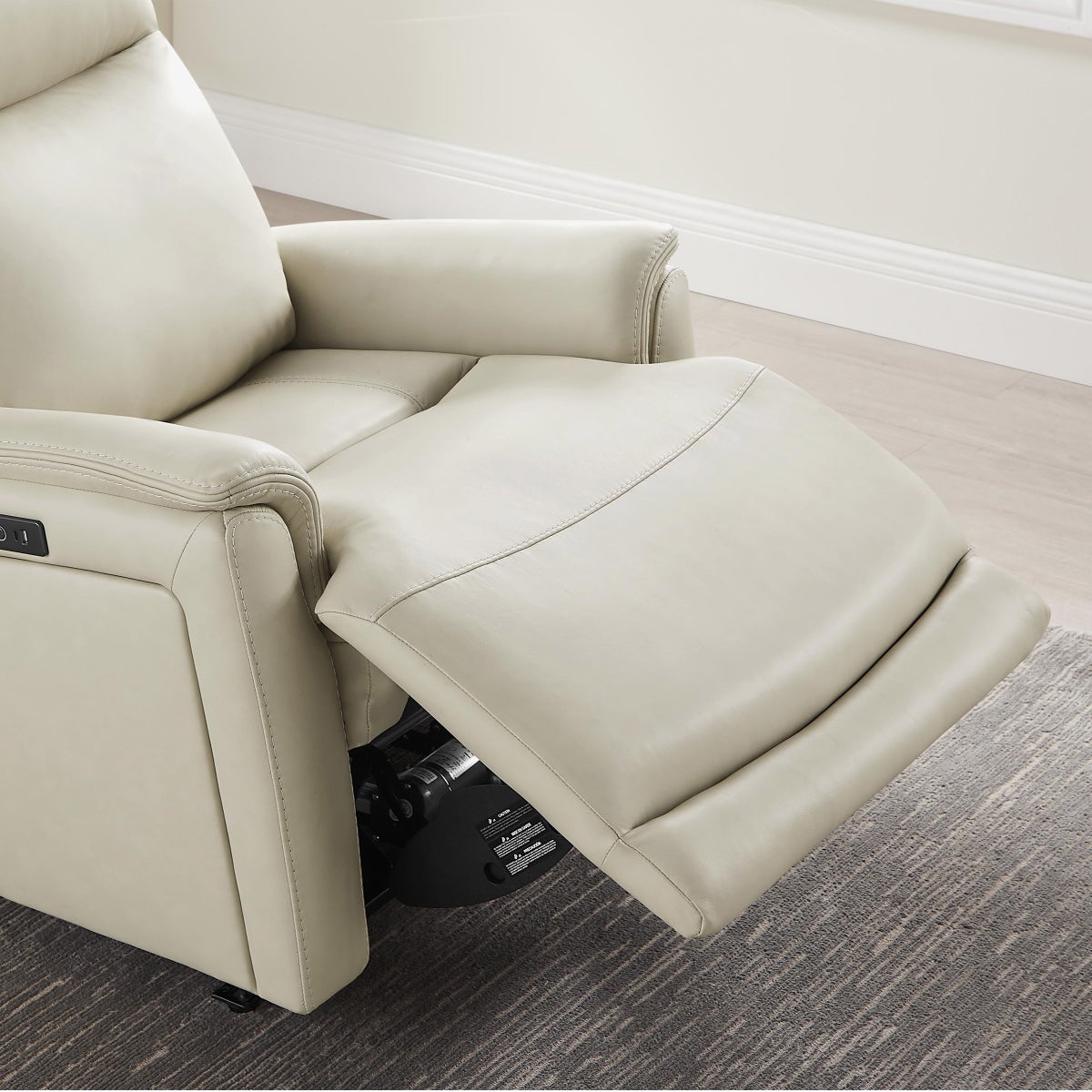 Sanders Leather Power Recliner with Power Headrest