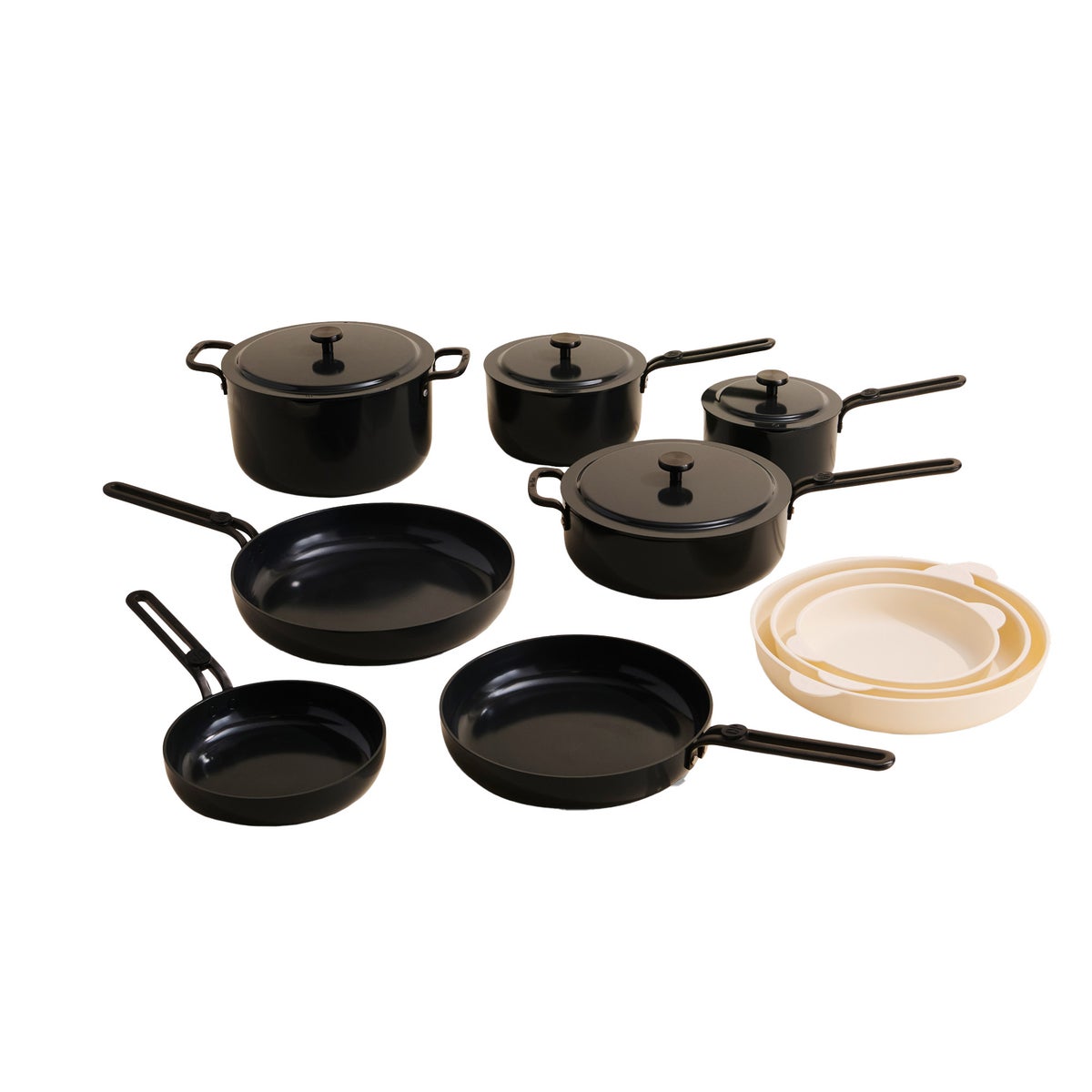 NEW - Our Place 14-piece Essentials Ceramic Nonstick Cookware Set