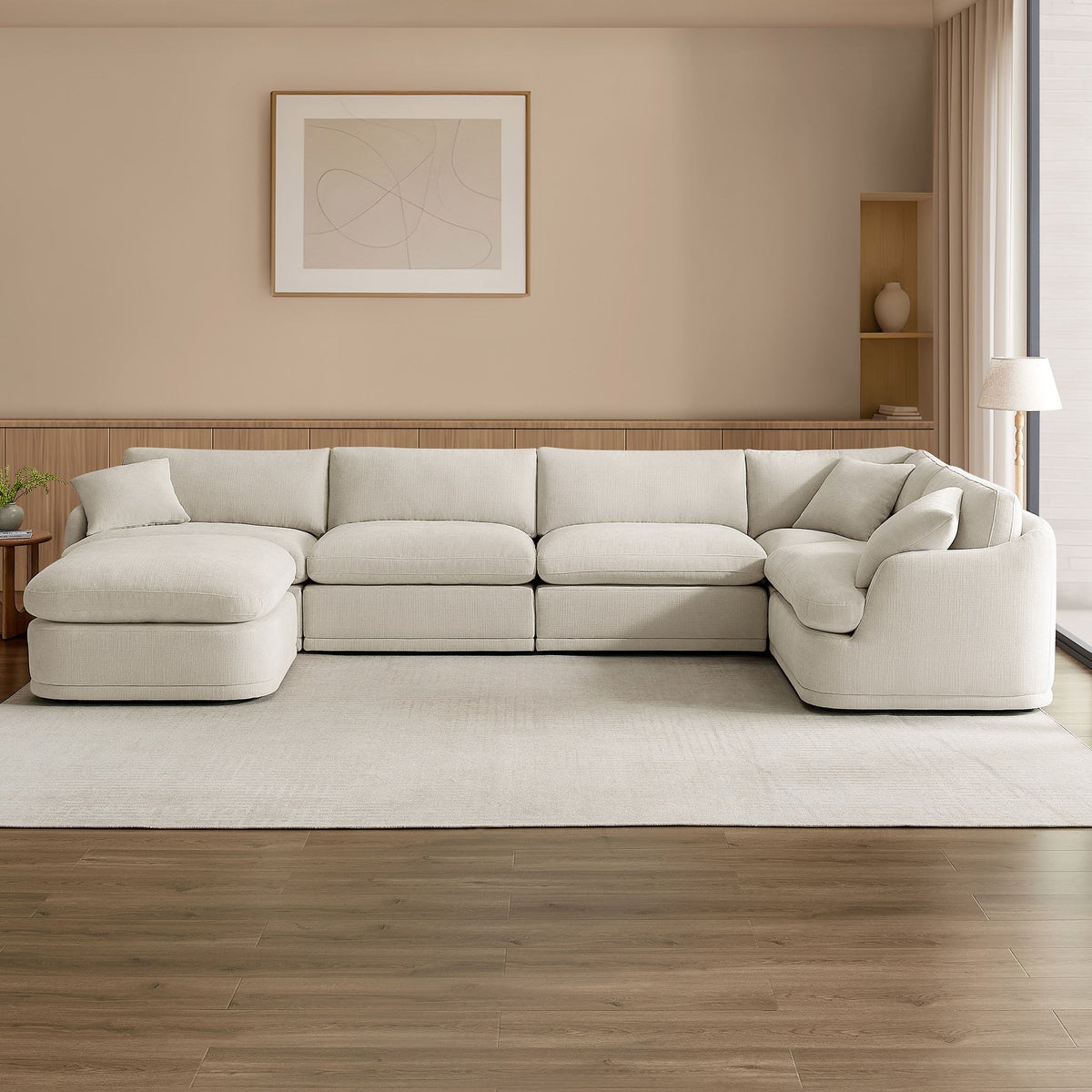 Hartley 6-piece Fabric Modular Sectional