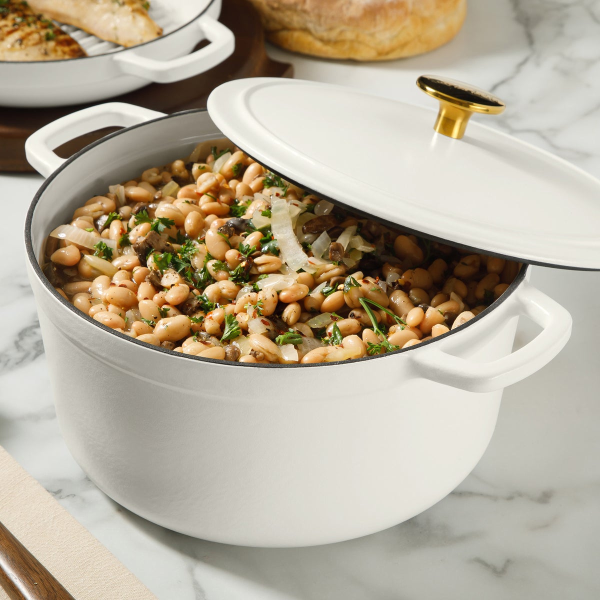 Sur La Table Enameled Cast Iron Stackable Cookware Set