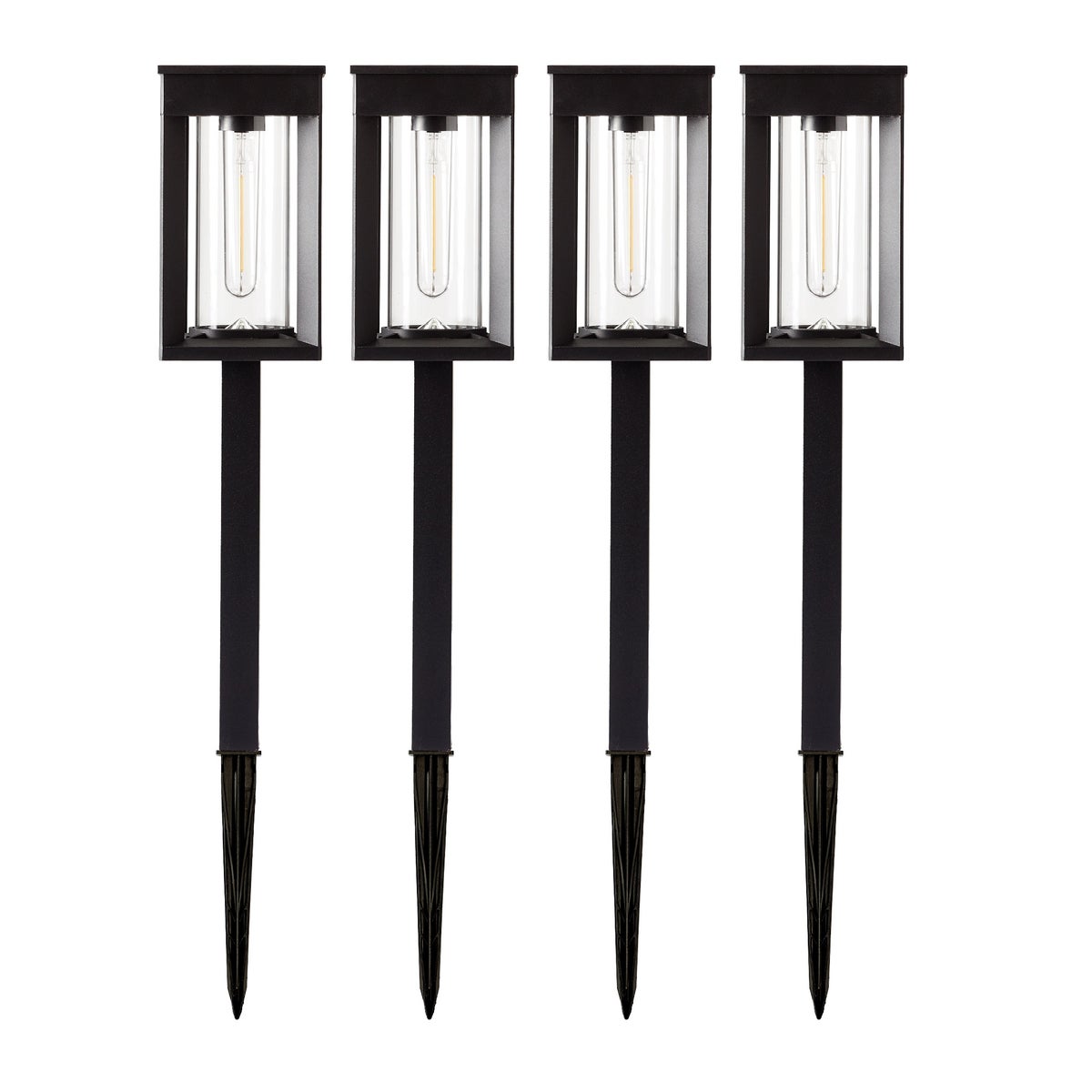 GTX Solar LED Pathway Lights, 4-pack