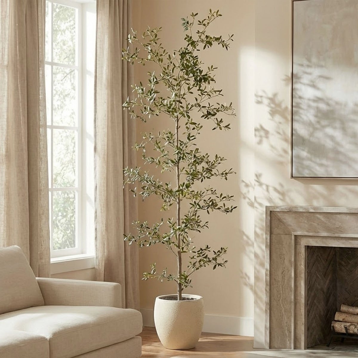 Faux 6.5' Black Olive Tree