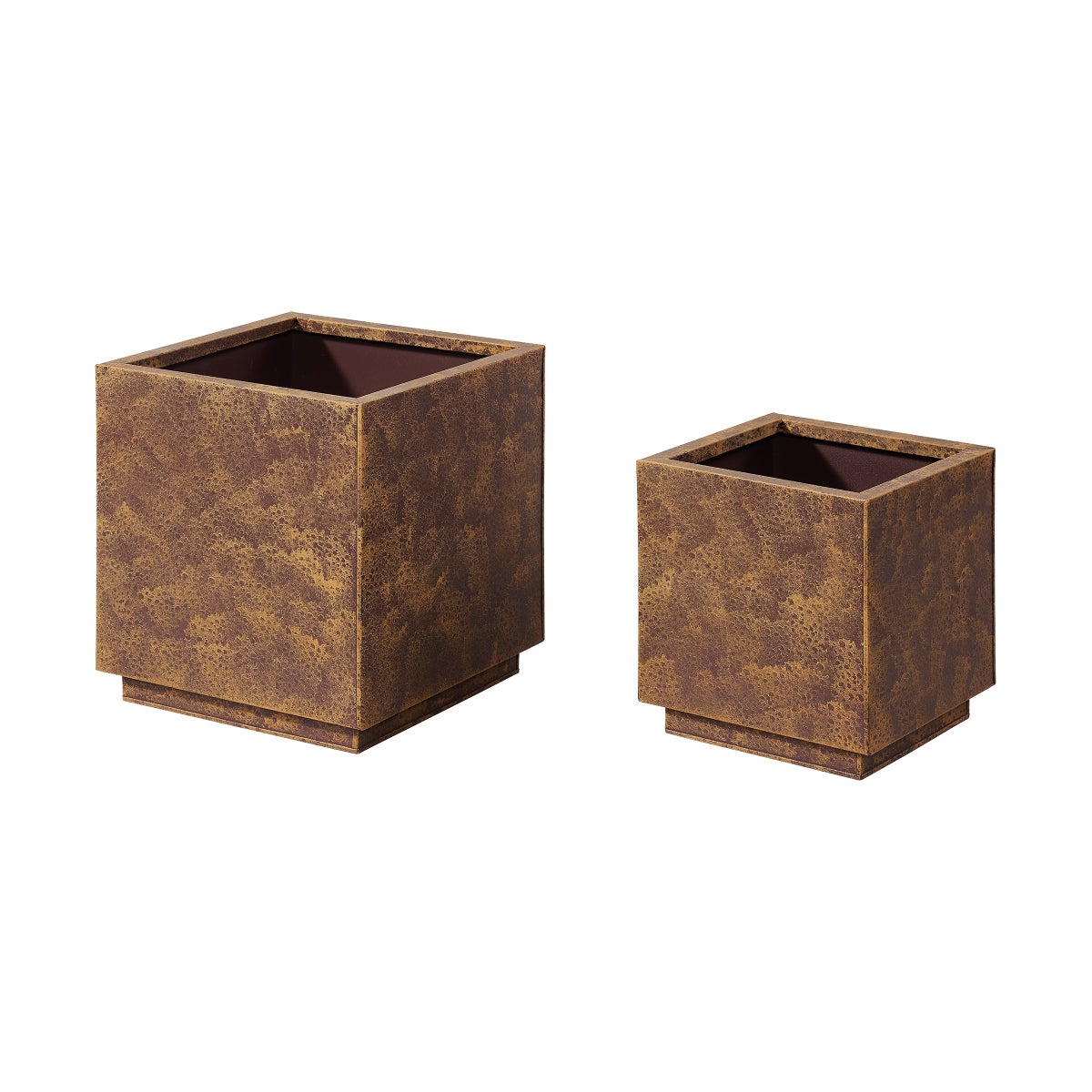 Corten Style Planters, Set of Two