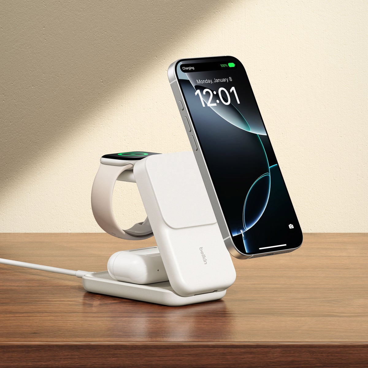 Belkin 3-in-1 Charging Stand Qi2 25W
