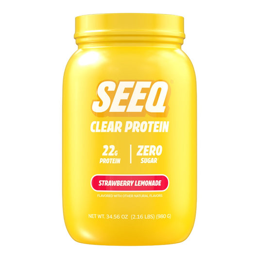 NEW - SEEQ Clear Whey Protein Powder, Strawberry Lemonade, 35 Servings, 2.16 lbs