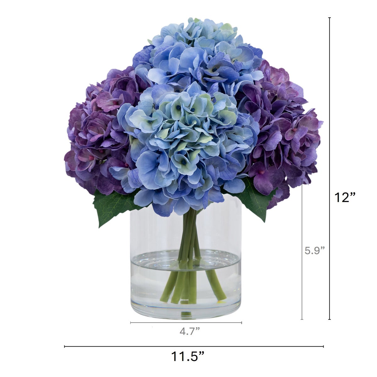 Faux 12 " Hydrangea Arrangement