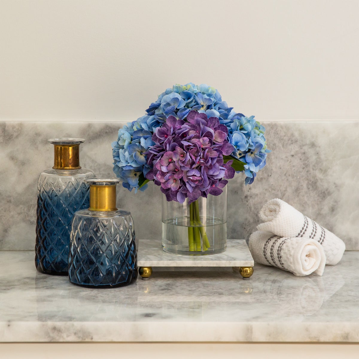 Faux 12 " Hydrangea Arrangement