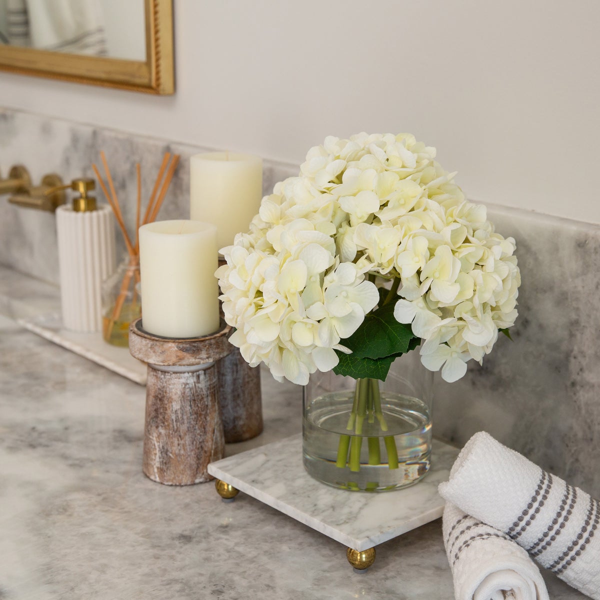 Faux 12 " Hydrangea Arrangement