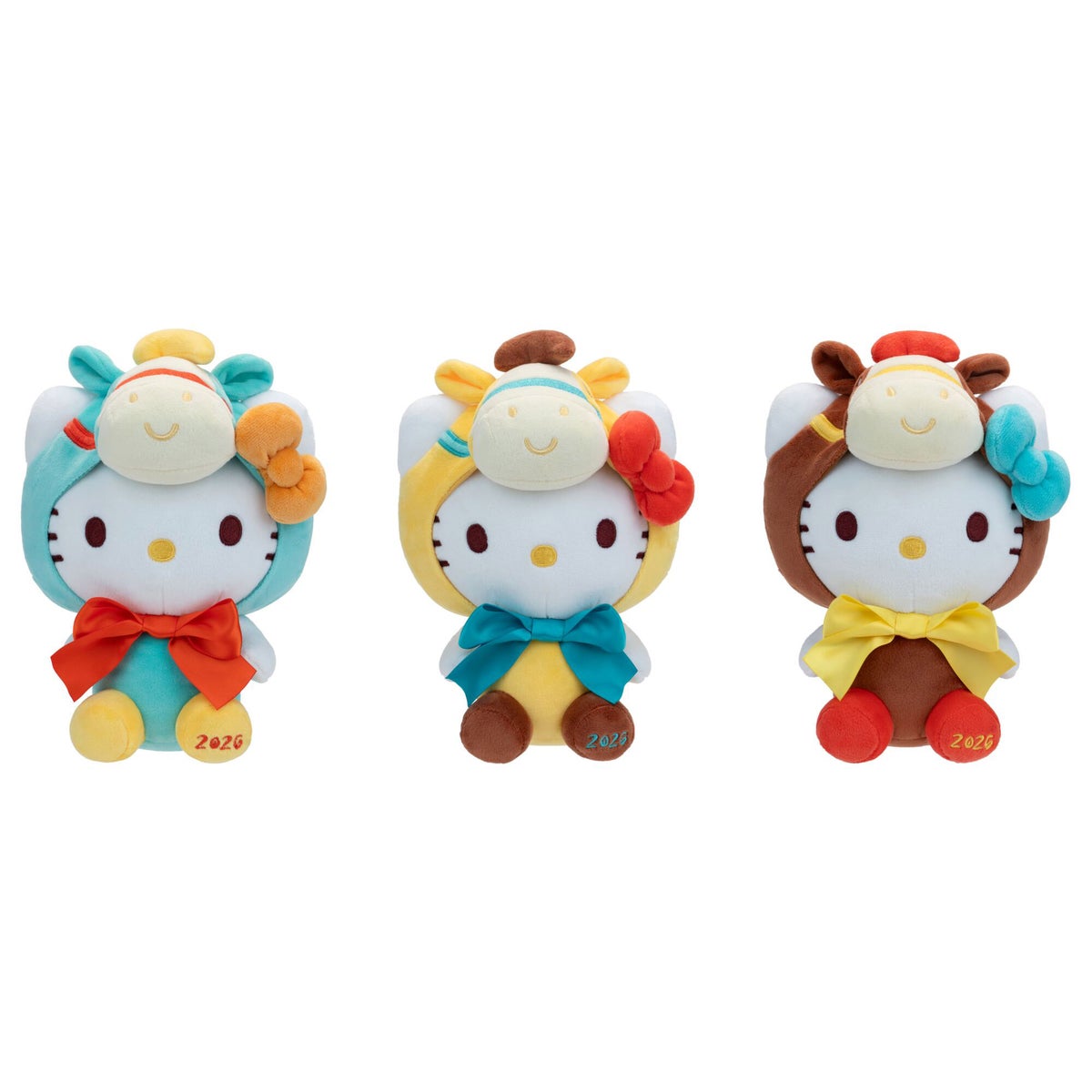 Hello Kitty 2026 Year of the Horse 8-Inch Plush 3-Pack