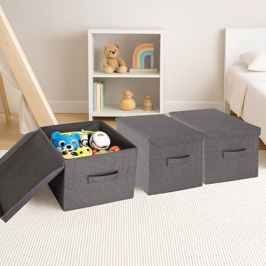 Allspace Collapsible Fabric Storage Organizer, 3 Pack