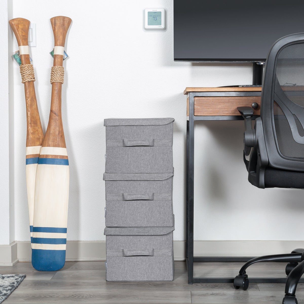 Allspace Collapsible Fabric Storage Organizer, 3 Pack