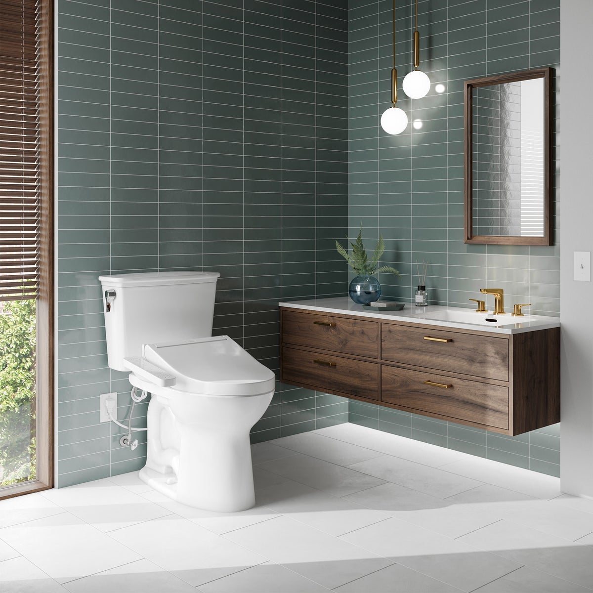 TOTO Washlet KC2 Electronic Bidet Seat with SoftClose Lid, Round Seat