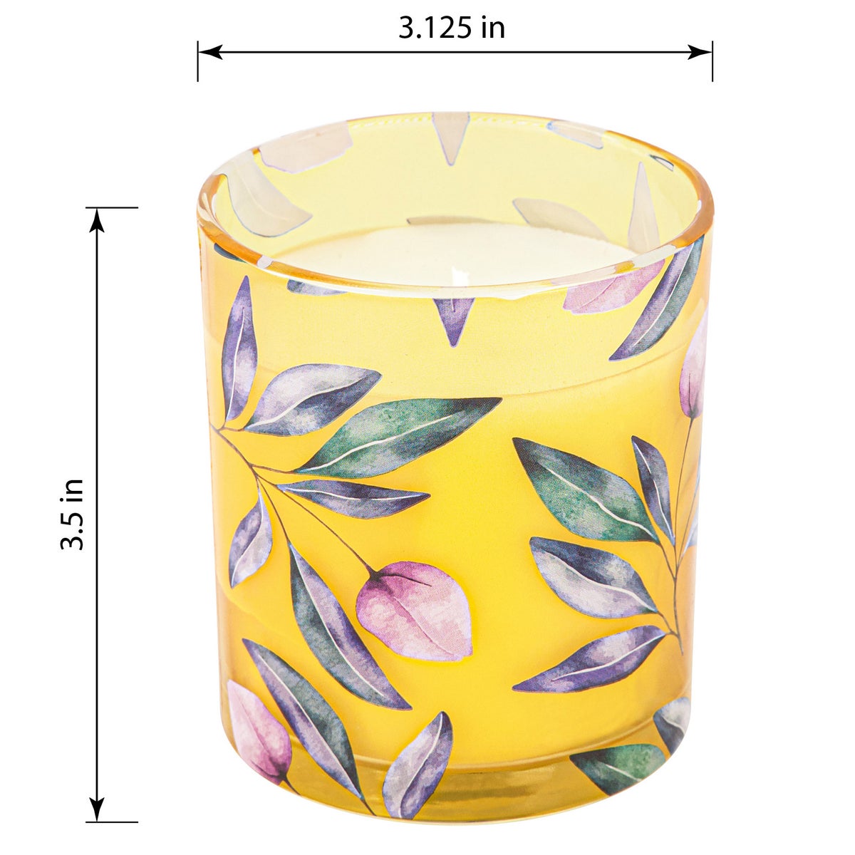 NEW - Simply Indulgent 7oz Floral Candle Set, 6-pack