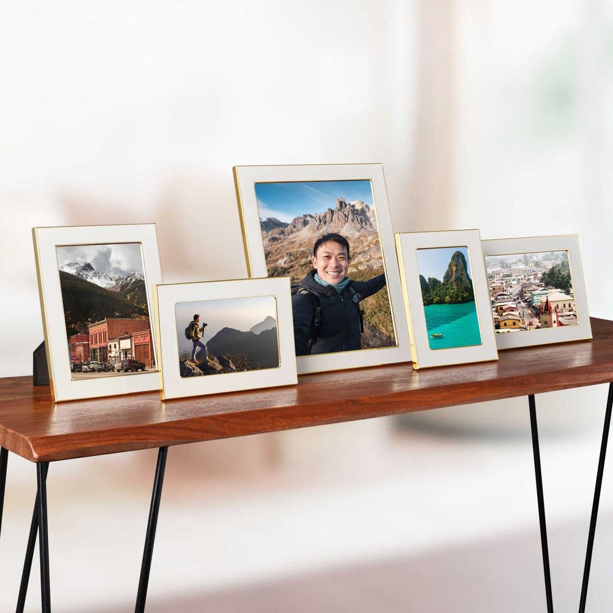 Mikasa Enamel Picture Frames, Set of 5