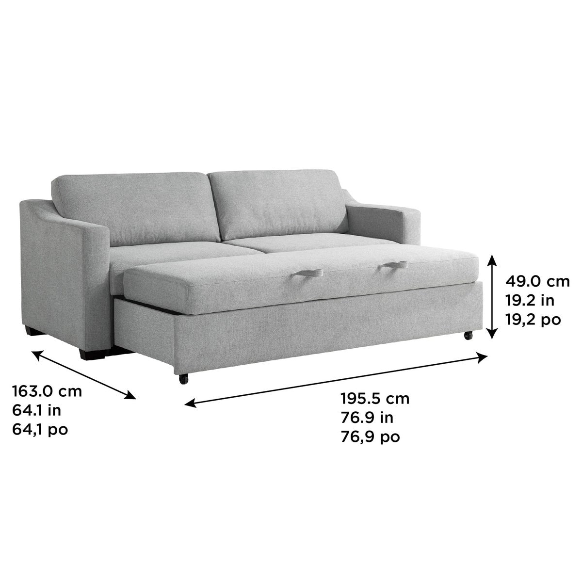 Coddle Aspen Convertible Sleeper Sofa