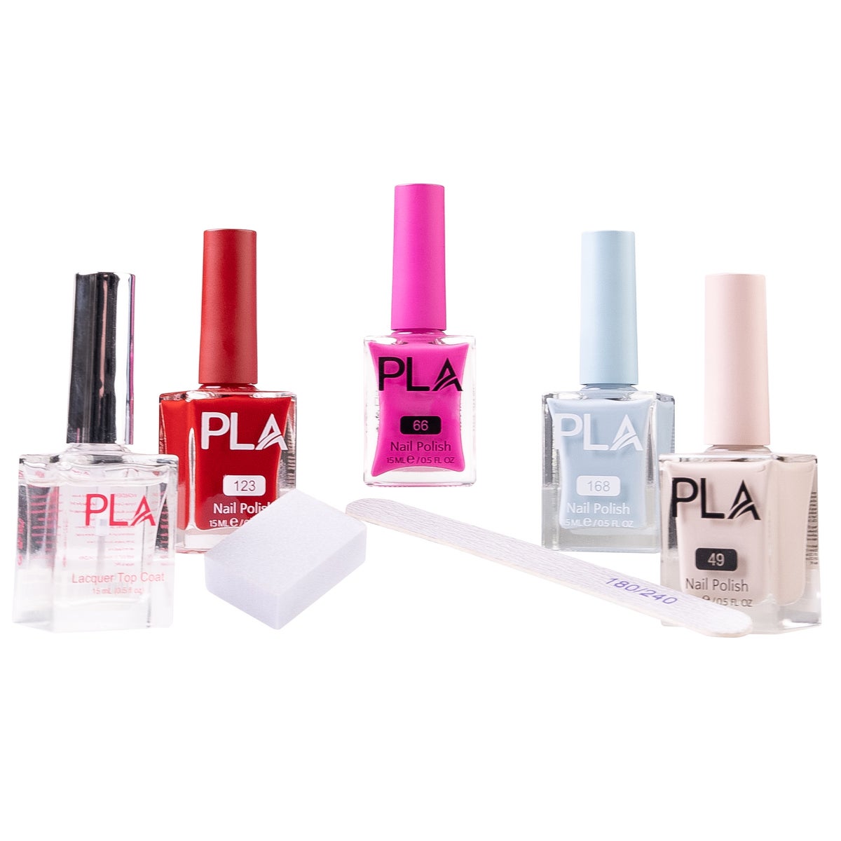 PLA Beauty 7-piece Nail Lacquer Polish Kit